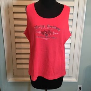 Harley-Davidson Motorcycle Pink Bahamas top 1X EUC